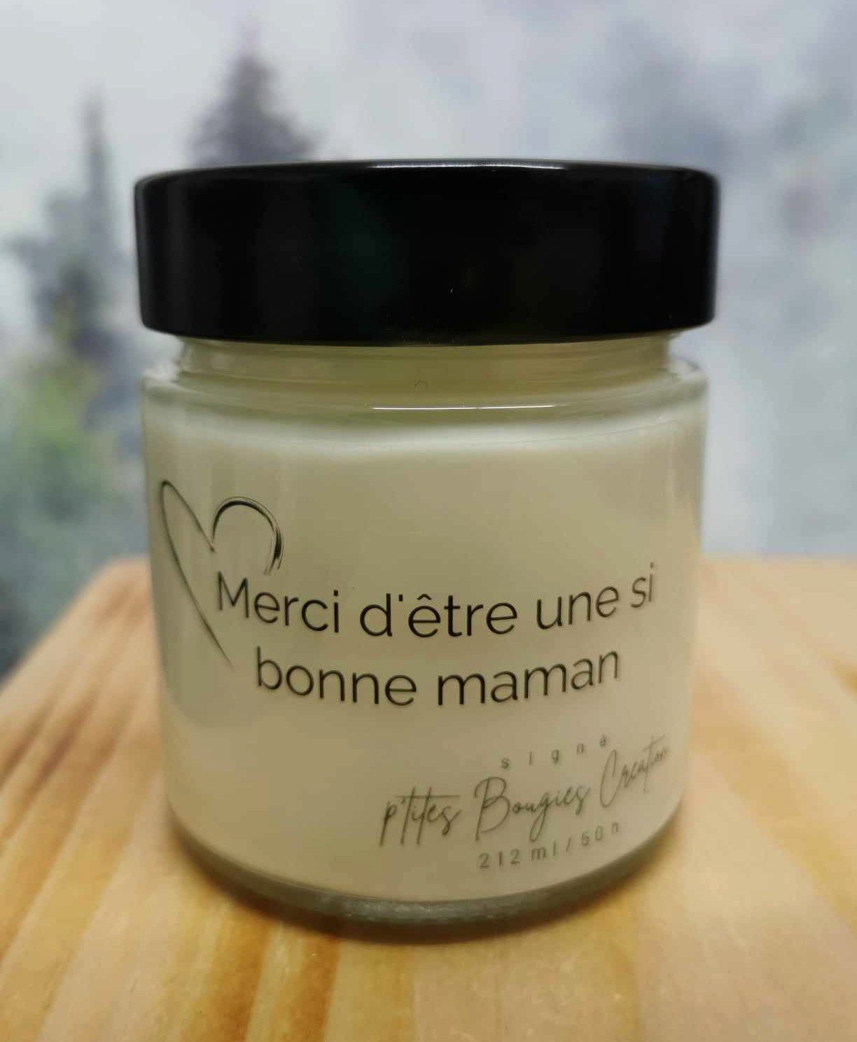 Bougie de soja - Merci d'être une si bonne maman - P'tites Bougies Création